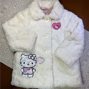 Hello Kitty Faux Fur Coat Girl’s Size 2-3Y